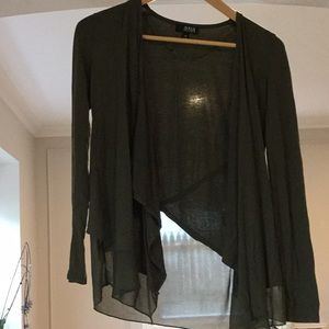 a.n.a green cotton cardigan